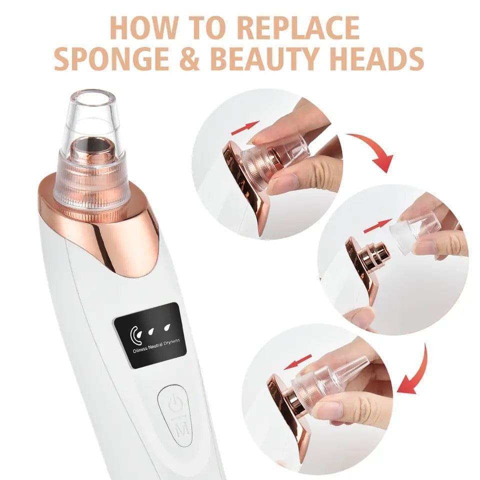Original 5 in 1 Multi-functional Black Head Removal Derma Suction Machine Blackhead Remover