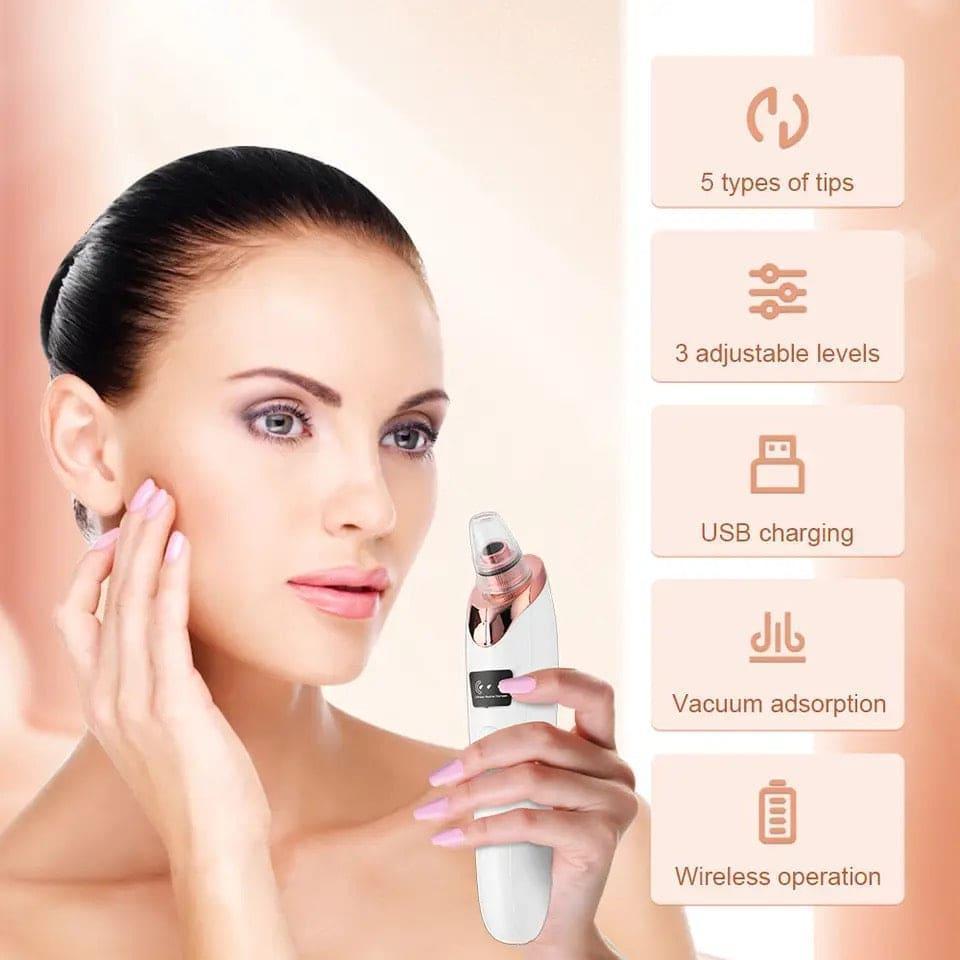 Original 5 in 1 Multi-functional Black Head Removal Derma Suction Machine Blackhead Remover